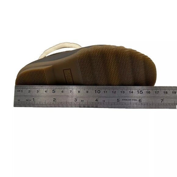 Sperry Alpine Saltwater Toddler Girls Duck Boots Size 10 Brown/Tan Faux Fur Trim - Picture 11 of 14